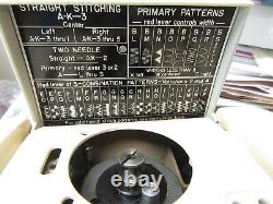 SINGER Sewing Machine 401A Zig Zag Heavy Duty Serviced Extras