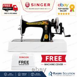 SINGER Solo Supreme Manual Sewing Machine Black Heavy Duty Cast Iron-FREE Cover