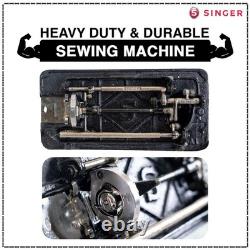 SINGER Solo Supreme Manual Sewing Machine Black Heavy Duty Cast Iron-FREE Cover