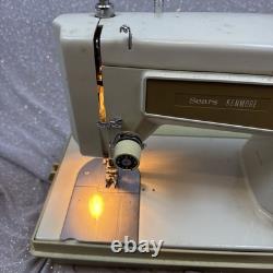 Sears Kenmore 158.13201 Heavy Duty Sewing Machine with Pedal & Case Tested Works