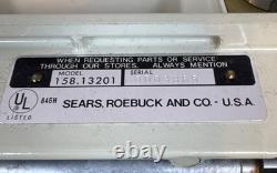 Sears Kenmore 158.13201 Heavy Duty Sewing Machine with Pedal & Case Tested Works