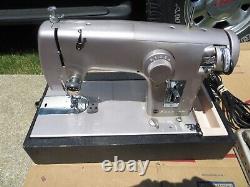 Sears Kenmore Sewing Machine Model 50 Zig-zag 158-504 Purple Heavy Duty