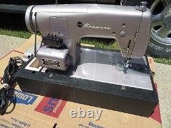 Sears Kenmore Sewing Machine Model 50 Zig-zag 158-504 Purple Heavy Duty