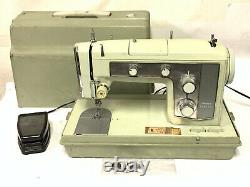 Sears Kenmore Zig-Zag Free Arm Metal Heavy Duty Sewing Machine Mint Green, GREAT