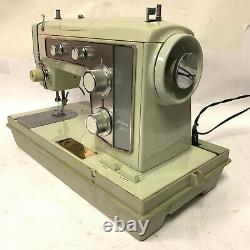 Sears Kenmore Zig-Zag Free Arm Metal Heavy Duty Sewing Machine Mint Green, GREAT