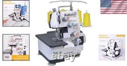 Serger Sewing Machine Heavy Duty Metal Frame 3-4 Thread Overlock
