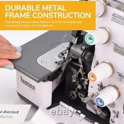 Serger Sewing Machine Heavy Duty Metal Frame 3-4 Thread Overlock