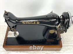 Serviced Rare 1911 Antique Vtg Singer 66 Sewing Machine Heavy Duty Leather Denim