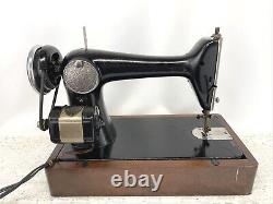 Serviced Rare 1911 Antique Vtg Singer 66 Sewing Machine Heavy Duty Leather Denim