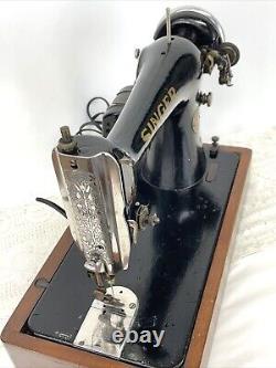 Serviced Rare 1911 Antique Vtg Singer 66 Sewing Machine Heavy Duty Leather Denim