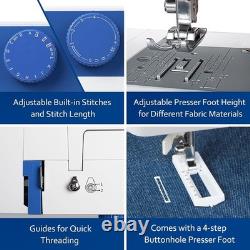 Sewing Machine Full Size Heavy Duty Portable with 6 Bobbins 5 Feet for Home Sewing Machine Full Size Heavy Duty Portable with 6 Bobbins 5 Feet for Home