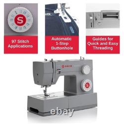 Sewing Machine Heavy Duty High Speed SINGER 4423 Grey w Accessories Accessory