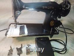 Sewing Machine SINGER 201 Heavy Duty Serviced