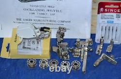 Singer 15-91 Hand Crank Sewing Machine Sew Heavy Material Serviced