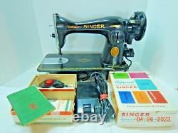 Singer 15-91 Heavy Duty Sewing Machine Leather to Chifon SERVICED