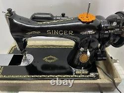 Singer 15-91 Heavy Duty Sewing Machine Leather to Chifon SERVICED WithCase