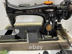 Singer 15-91 Heavy Duty Sewing Machine Leather to Chifon SERVICED WithCase