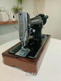 Singer 201K Heavy Duty Electric Semi Industrial Sewing Machine Fully Serviced