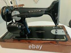 Singer 201K Heavy Duty Electric Semi Industrial Sewing Machine Fully Serviced