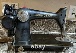 Singer 201-2 Vintage 1941 Heavy Duty Sewing Machine Tested Working