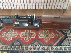 Singer 201k Heavy Duty Semi Industrial Sewing Machine Hand Cranked VGC