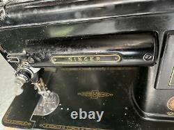 Singer 301A Slant Needle Portable Sewing Machine Heavy Duty As Is