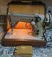 Singer 306W Tan Heavy Duty Sewing Machine with Case New Wiring Tested Working