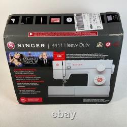 Singer 4411 Heavy Duty Portable Sewing Machine Grey With Pedal And Accessories Singer 4411 Heavy Duty Portable Sewing Machine Grey With Pedal And Accessories