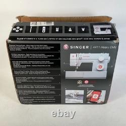 Singer 4411 Heavy Duty Portable Sewing Machine Grey With Pedal And Accessories