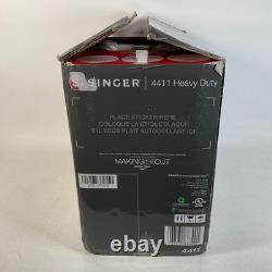 Singer 4411 Heavy Duty Portable Sewing Machine Grey With Pedal And Accessories