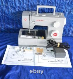 Singer 4423 Heavy Duty Used Sewing Machine Attachments Manual Serviced Sews Nice
