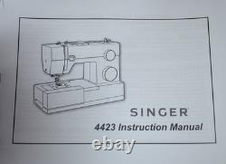 Singer 4423 Heavy Duty Used Sewing Machine Attachments Manual Serviced Sews Nice