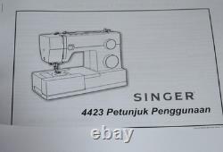 Singer 4423 Heavy Duty Used Sewing Machine Attachments Manual Serviced Sews Nice