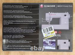 Singer 6600C Heavy Duty Computerized Sewing Machine HD6600C Gray NEW SEALED