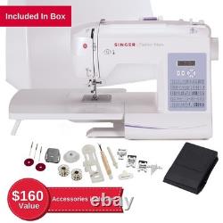 Singer 7258 Sewing & Quilting Machine Green/White 203 Stitch Applications