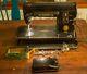 Singer Black 301A Sewing Machine Short Bed Slant Heavy Duty with Pedal & Many Feet