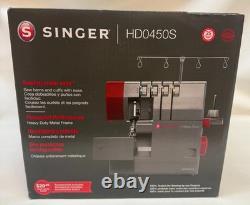 Singer HD0450S Heavy-Duty Serger Sewing Machine #230414 Gray/Red BRAND NEW Singer HD0450S Heavy-Duty Serger Sewing Machine #230414 Gray/Red BRAND NEW