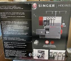 Singer HD0450S Heavy-Duty Serger Sewing Machine #230414 Gray/Red BRAND NEW