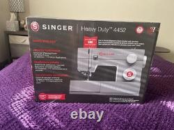 Singer Heavy Duty 4452 Sewing Machine Gray Enhanced Piercing Power Full Metal
