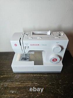 Singer Heavy Duty Sewing Machine Classic 44S With Peddle/Box/Books Tested Working