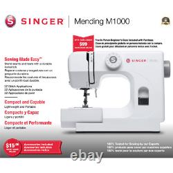 Singer M1000 Heavy Duty Sewing Machine, 32 Stitch Household Finger Guard Safety