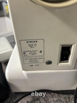 Singer Sewing Machine FM-17C With Pedal, Zig Zag, Free Arm, Extras- Heavy Duty
