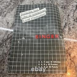 Singer Sewing Machine FM-22 C With Pedal, Zig Zag, Free Arm, Extras- Heavy Duty