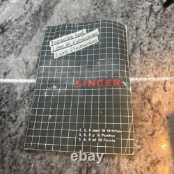Singer Sewing Machine FM-22 C With Pedal, Zig Zag, Free Arm, Extras- Heavy Duty
