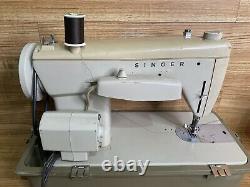 Singer Sewing Machine Model 237 Fashion Mate withCarrying Case Vintage Heavy Duty