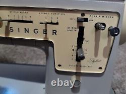 Singer Stylist Zig-Zag 457 Sewing Machine Heavy Duty with Pedal & Case WORKS