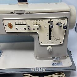 Singer Stylist Zig-Zag 457 Sewing Machine Heavy Duty with Pedal & Case? WORKS