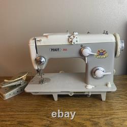 Tested! Vintage PFAFF 260 Heavy Duty Sewing Machine With Foot Petal/knee Petal