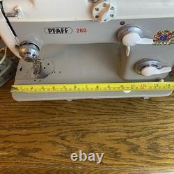 Tested! Vintage PFAFF 260 Heavy Duty Sewing Machine With Foot Petal/knee Petal