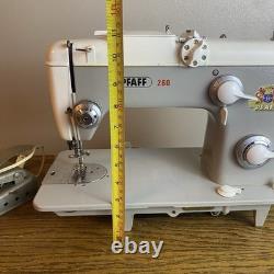 Tested! Vintage PFAFF 260 Heavy Duty Sewing Machine With Foot Petal/knee Petal